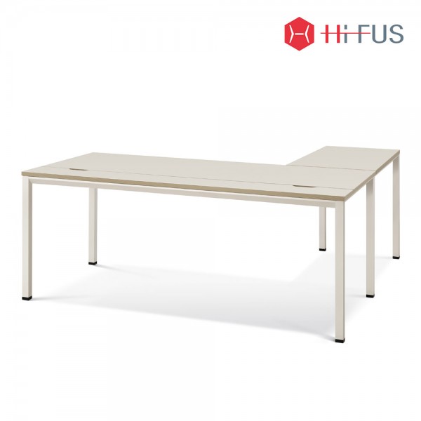 WLD 아르카 사이드형 책상-크림화이트