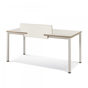 WLD 알테라 확장형 트레이 책상-크림화이트